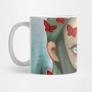 Red Butterflies Mug